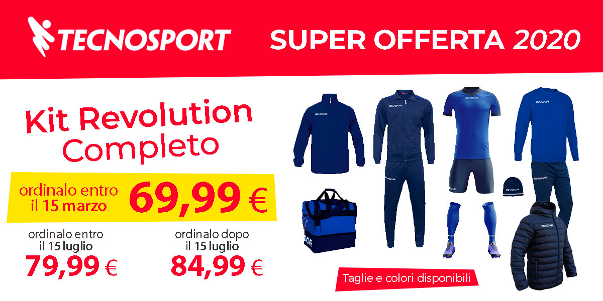 Promo Kit Completi offerte 2020 per anticipare le consegne causa ritardi corona virus.